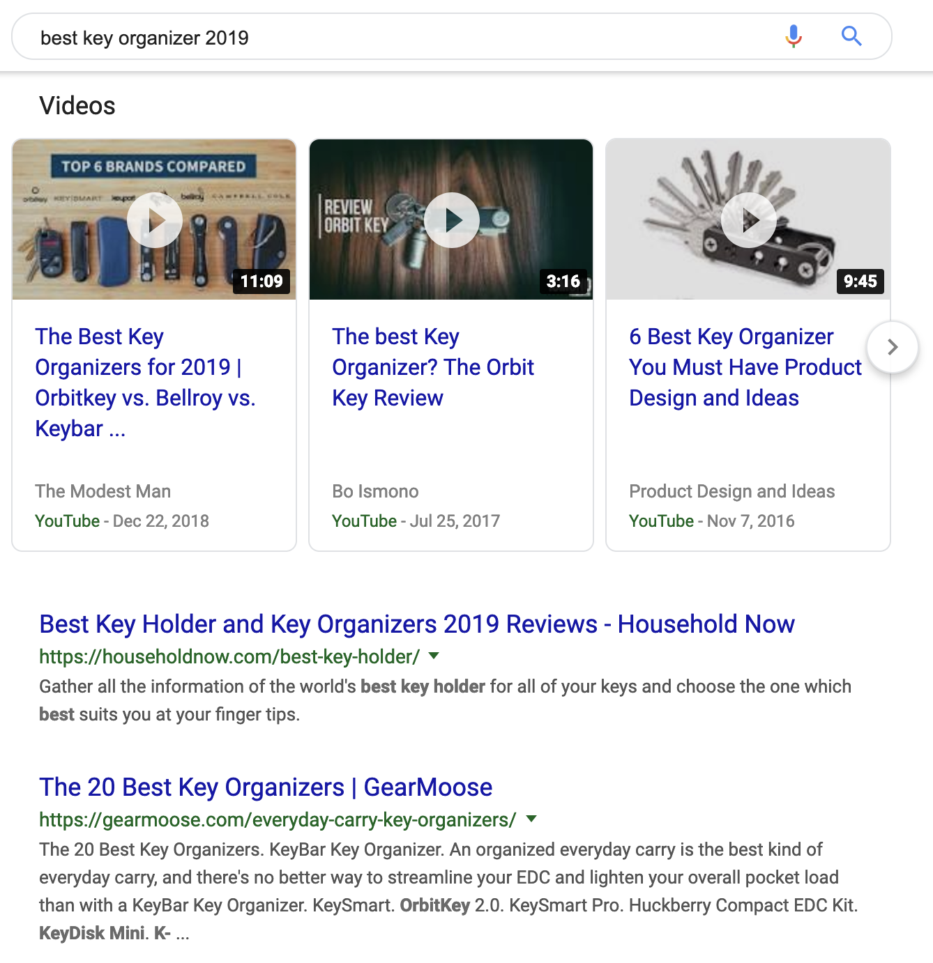 Best key organizer search results