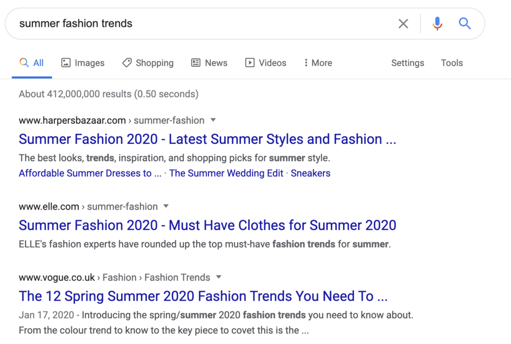Summer fashion trends Google search